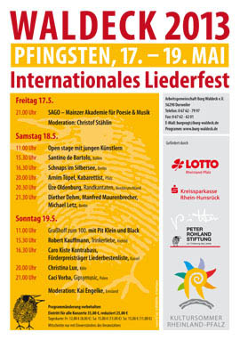 Internationales Liederfest auf Burg Waldeck Internationales Liederfest auf Burg Waldeck
