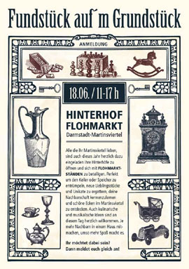 Hinterhof-Flohmarkt im Martinsviertel Hinterhof-Flohmarkt im Martinsviertel