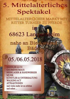 Mittelalterliches Spektakel in Lampertheim 2018