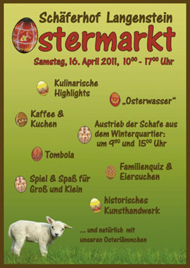 Ostermarkt auf dem Schäferhof Langenstein Ostermarkt auf dem Schäferhof Langenstein