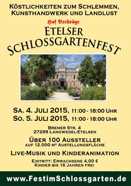 Etelser Schlossgartenfest Etelser Schlossgartenfest