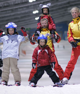 Schneetaufe in der Skihalle Neuss